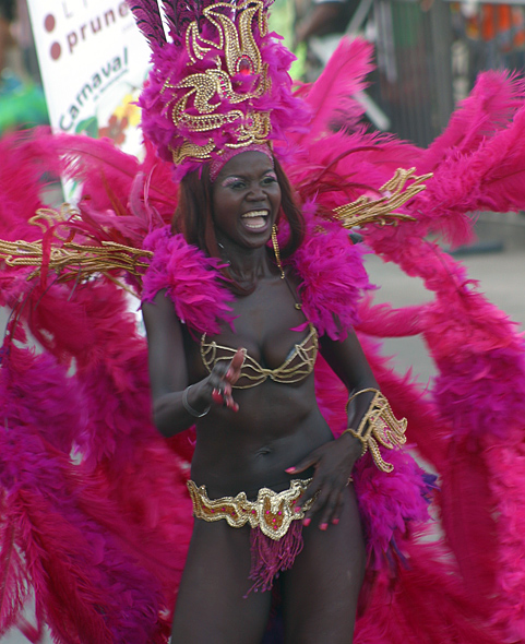 Carnival model representing a beer company