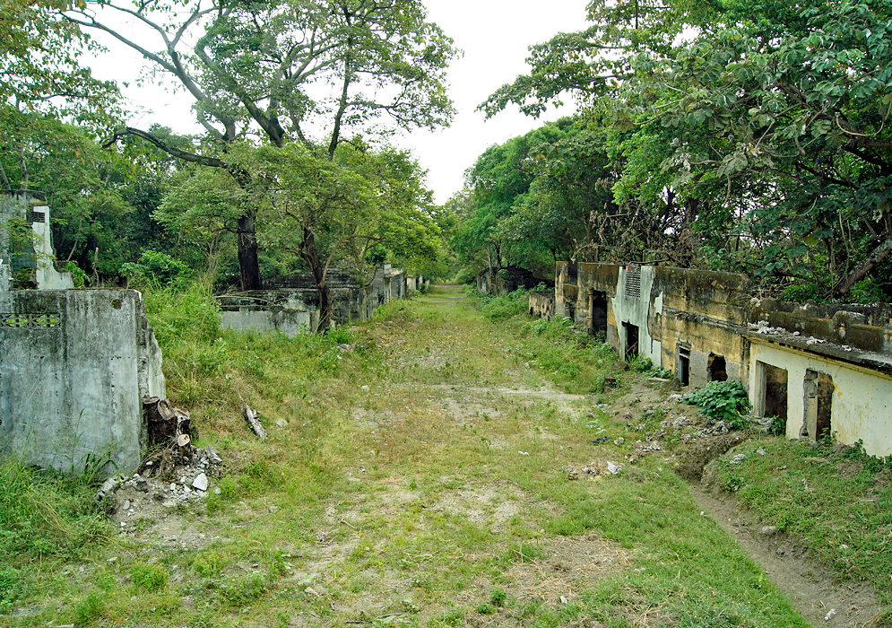 Amero destroyed houses from volcano