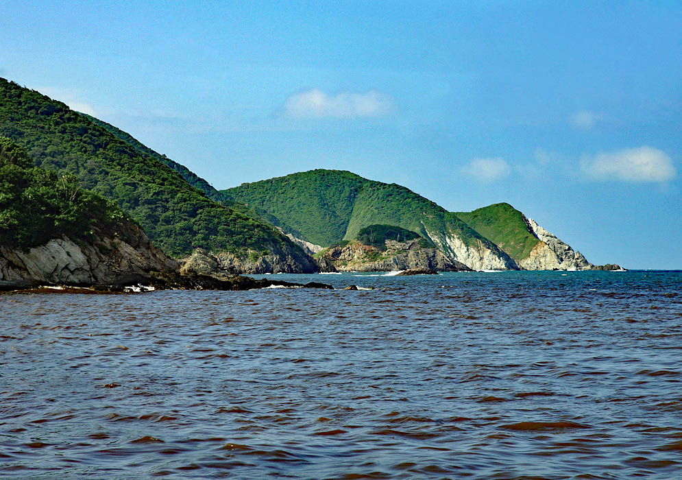 View of some headlands in the Tayrona coast