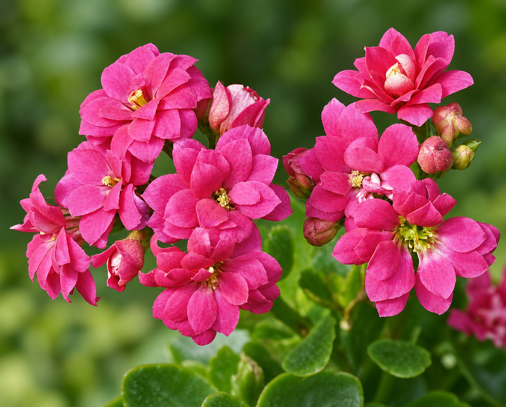kalanchoe blossfeldiana gallery photo A kalanchoe blossfeldiana scene with distinct flowers and foliage