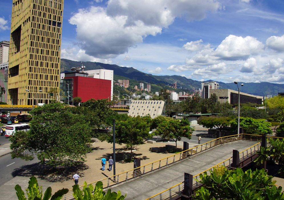 Section of the city of Medellin
