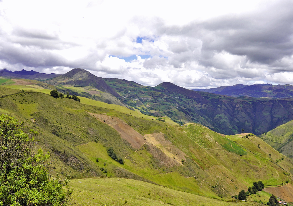 Fields and cultivation in the steep mountainsides