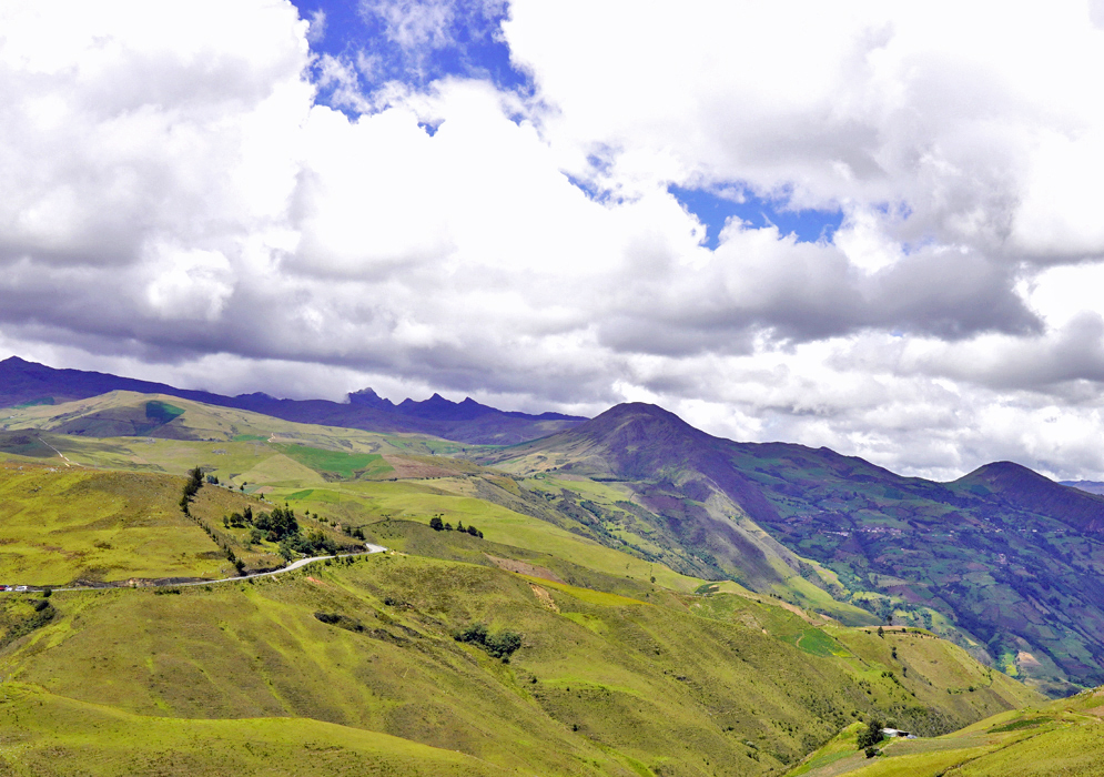 View of the Páramo de Berlin fields and mountions