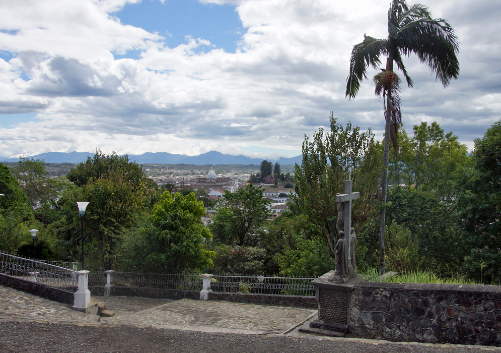 Popayán view with a church in the background