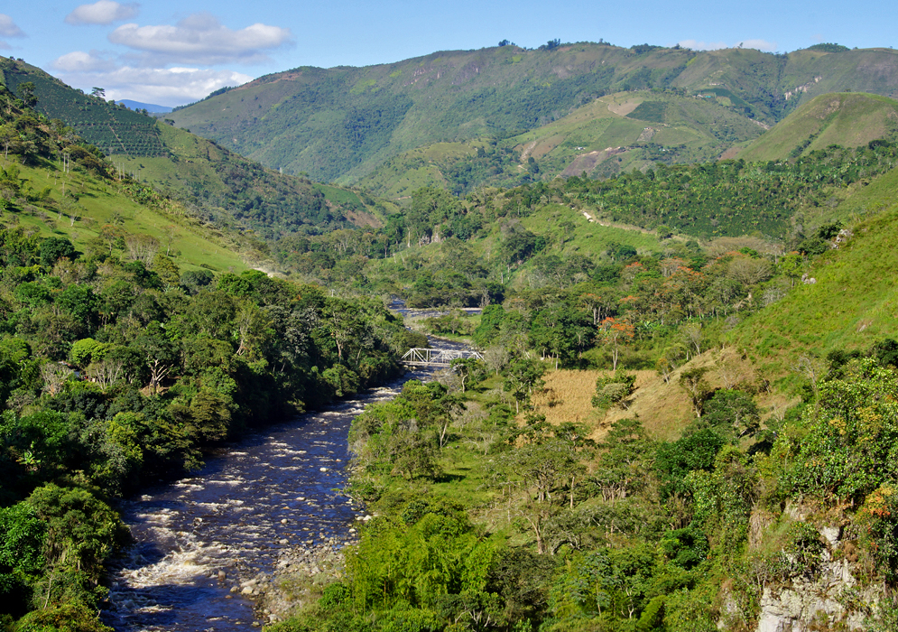 Aguacatal mountains in Huila