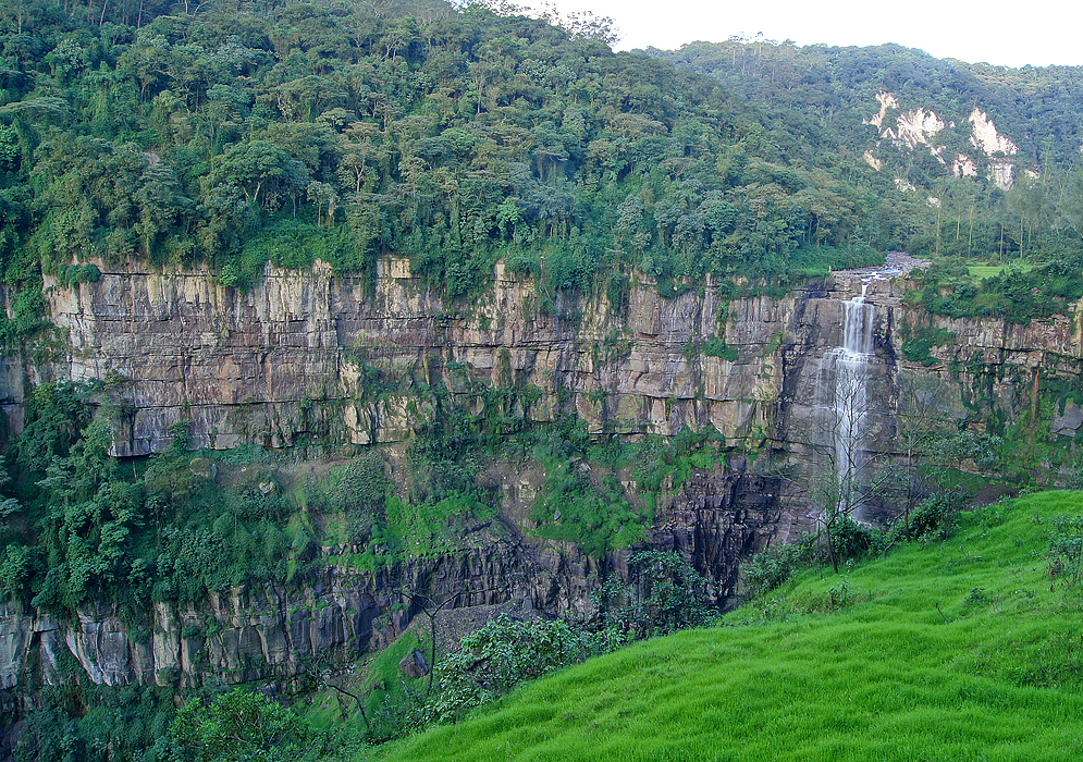 Tequendama Falls in the eastern Andes of Colombia