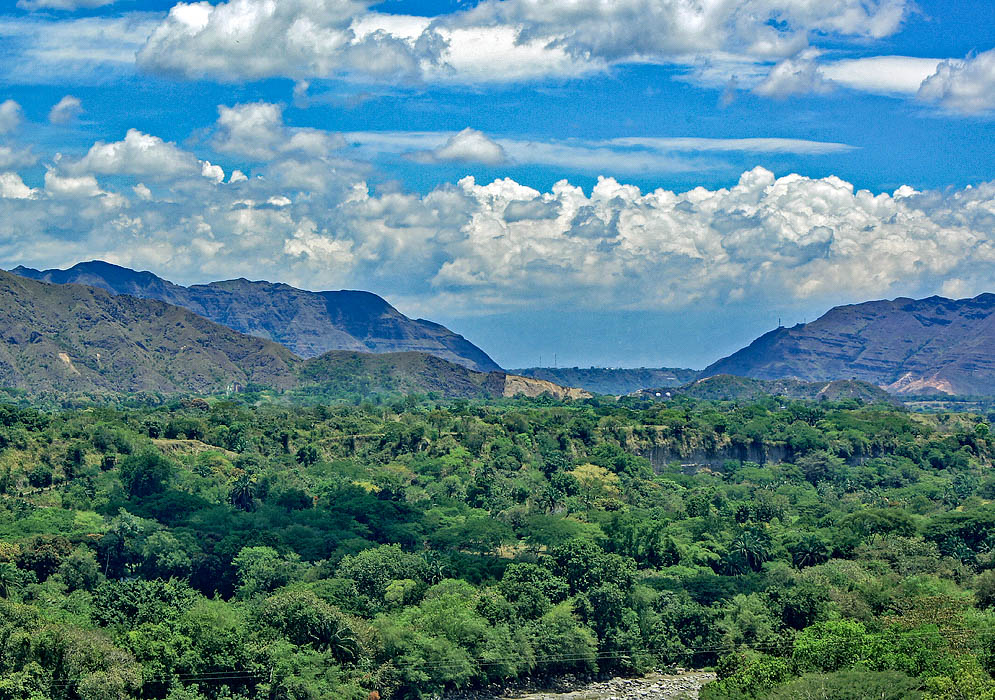 Mountains in the southern portion of Tolima