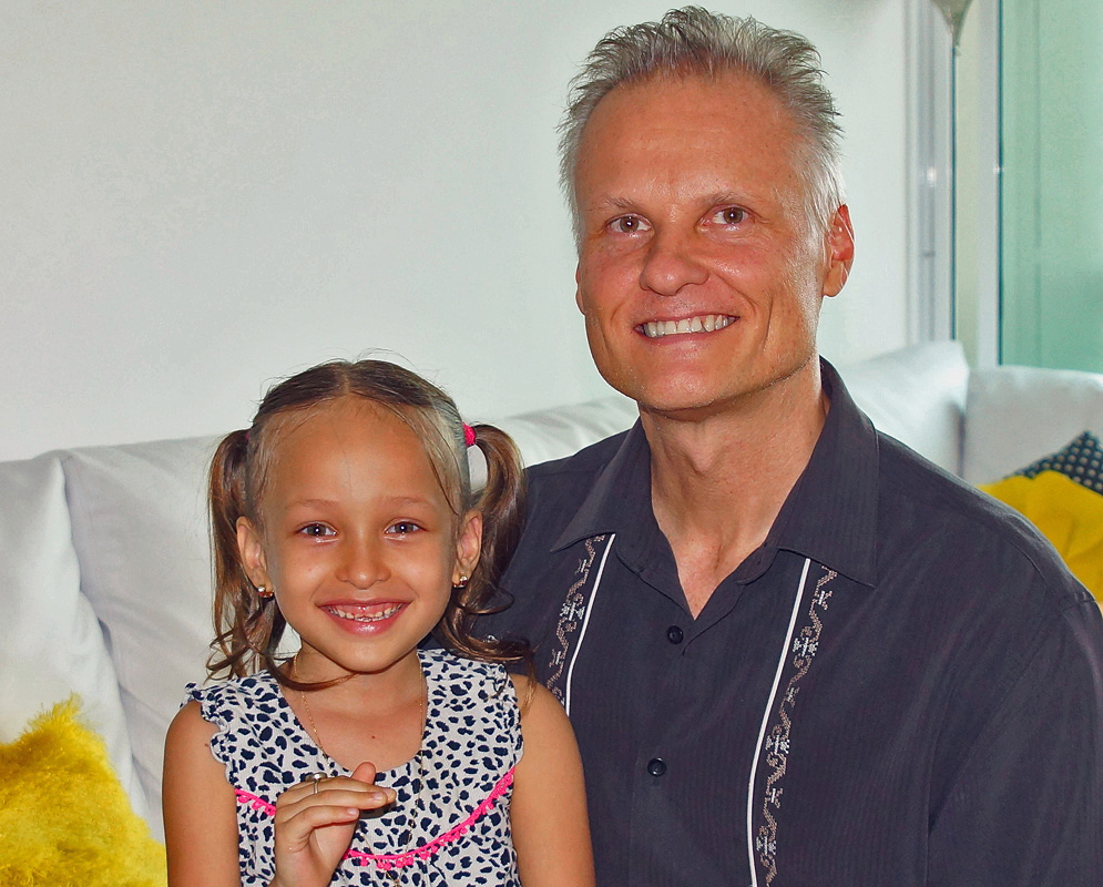 Wonderful Danica Alejandra Morrow Daza and Father Danica Alejandra Morrow Daza and her father share a joyful moment together, both smiling happily with a warm connection